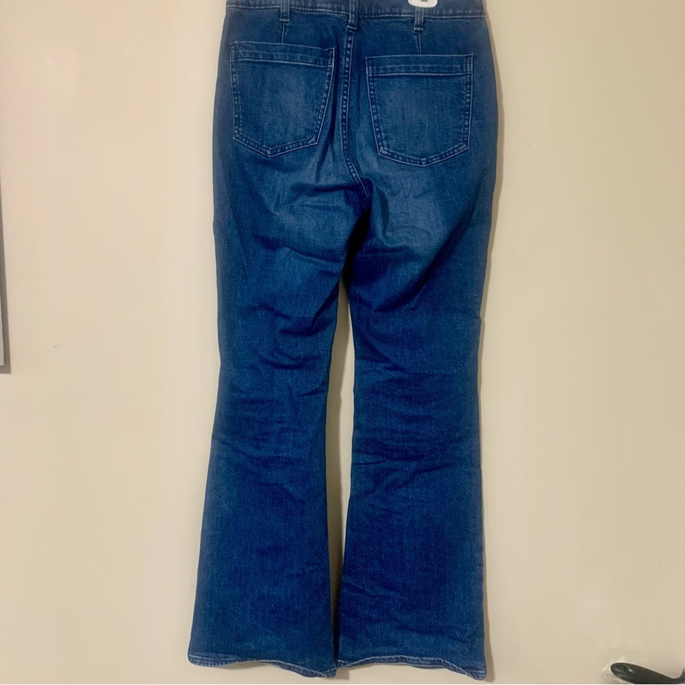 GAP denim '70s flare medium wash sailor jeans size 4/27R EUC - Picture 8 of 8